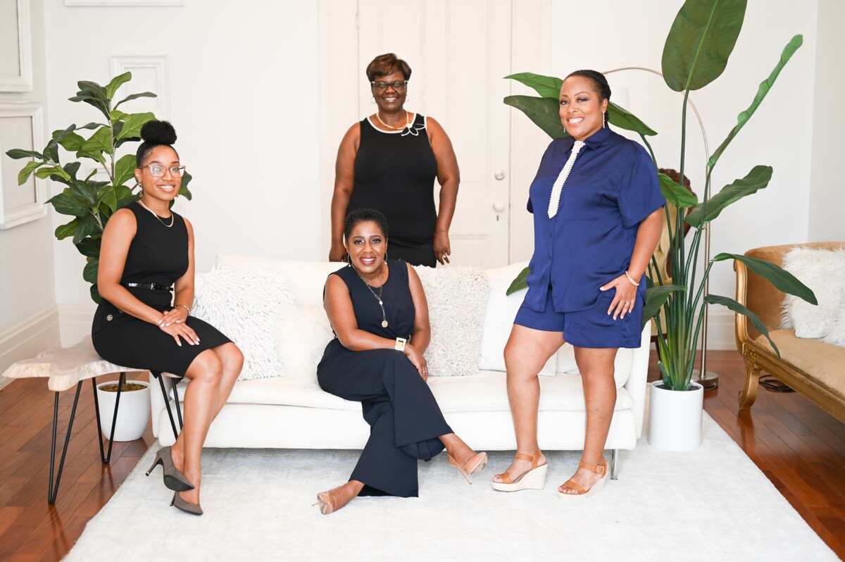 Four women from the Wisdom and Grace community